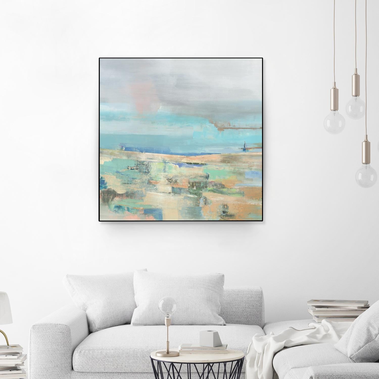 Low Tide I by Nancy Ngo on GIANT ART - pale tints abstract, landscape