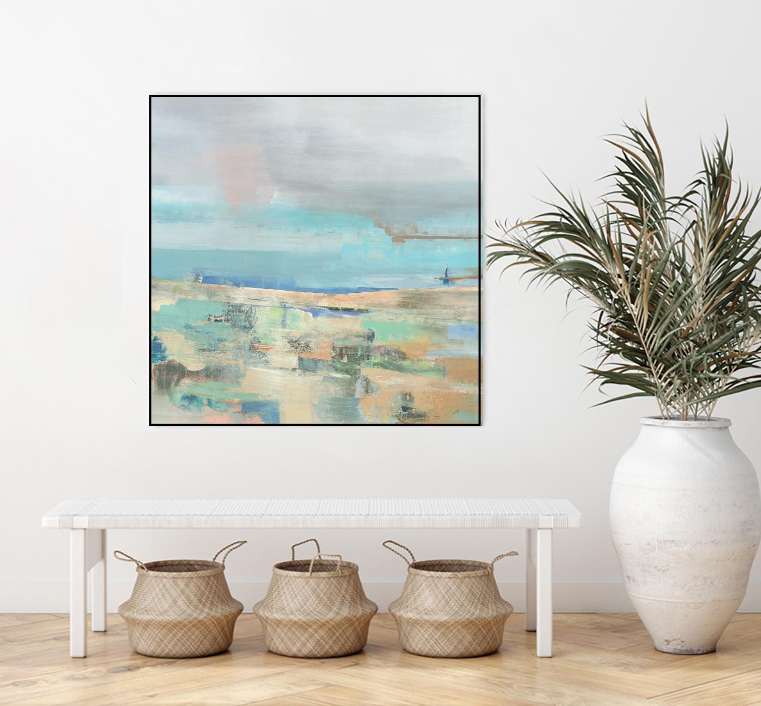Low Tide I by Nancy Ngo on GIANT ART - pale tints abstract, landscape