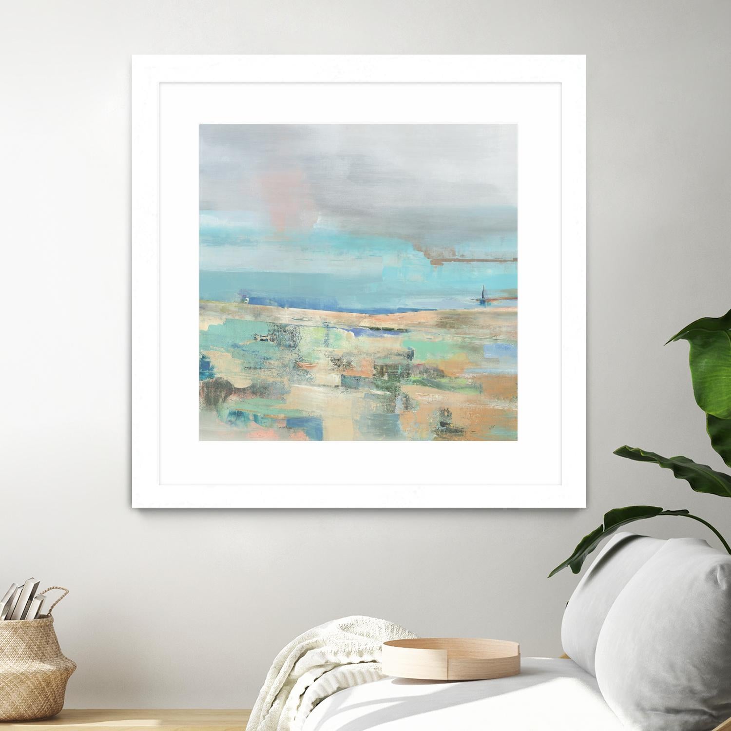 Low Tide I by Nancy Ngo on GIANT ART - pale tints abstract, landscape