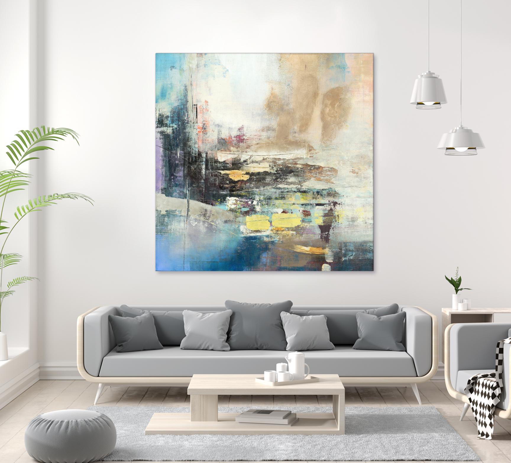 Awaken I by Nancy Ngo on GIANT ART - blues abstract