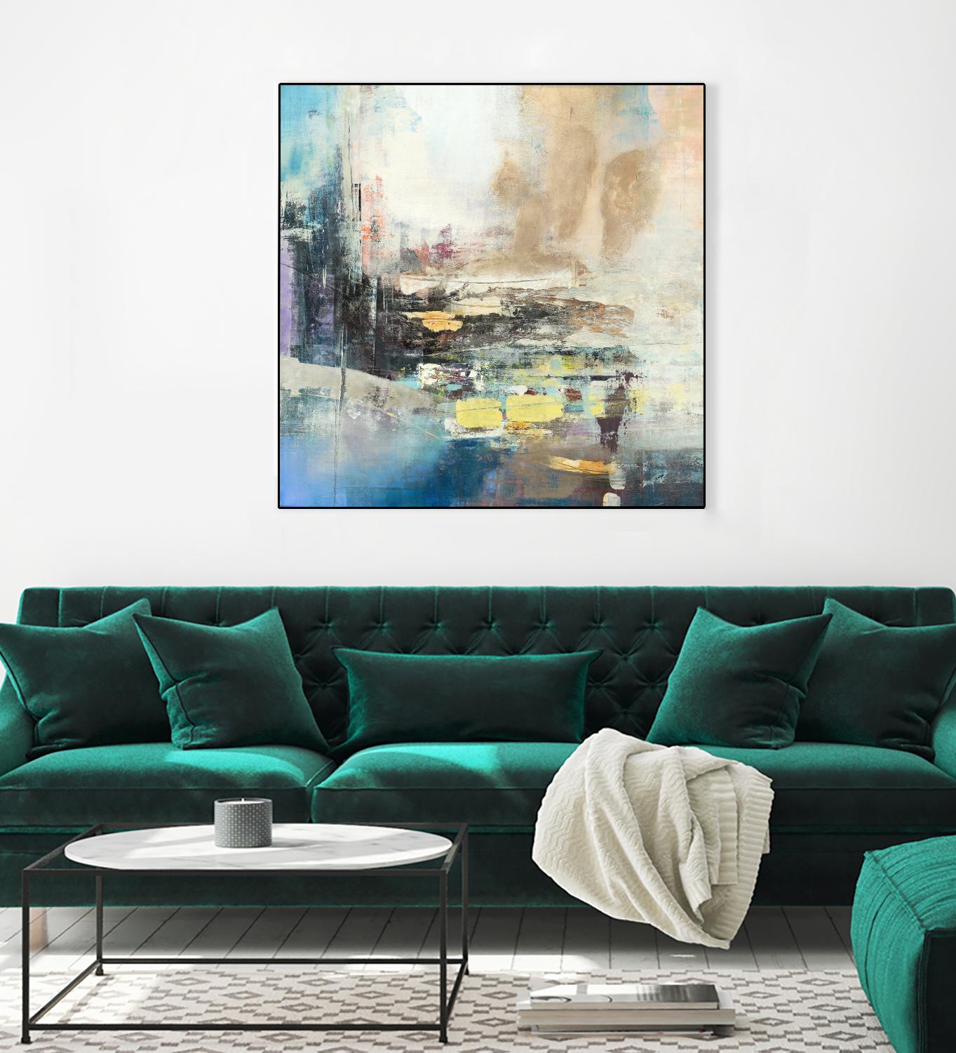 Awaken I by Nancy Ngo on GIANT ART - blues abstract