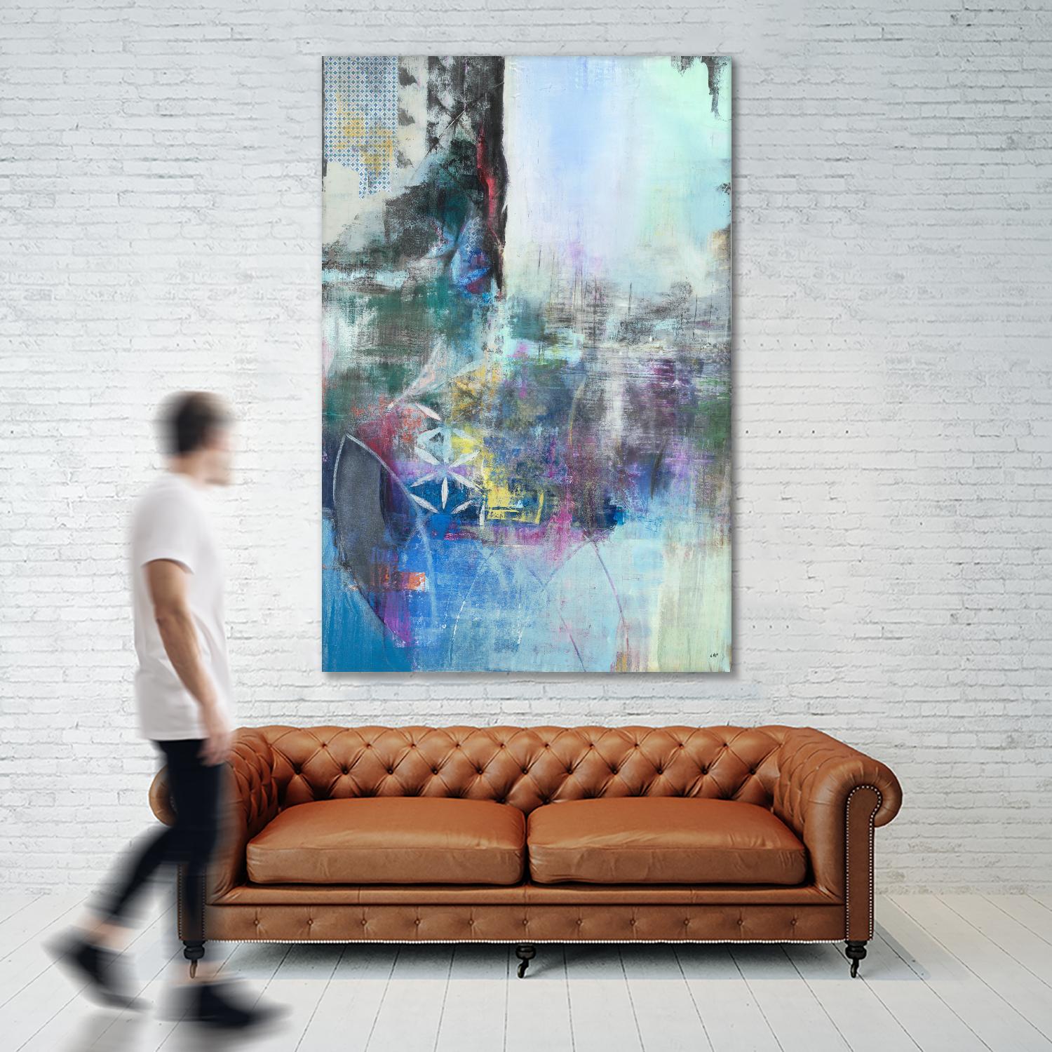 Enlightenment by Nancy Ngo on GIANT ART - blues abstract