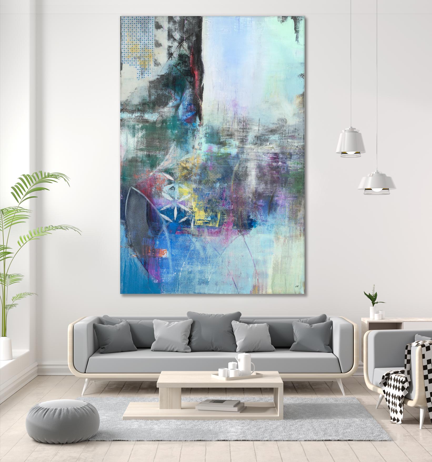 Enlightenment by Nancy Ngo on GIANT ART - blues abstract