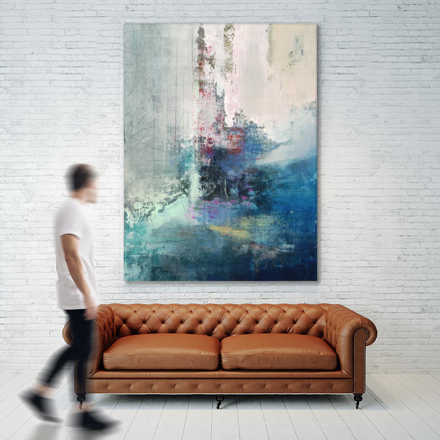 Longing I by Nancy Ngo on GIANT ART - blues abstract