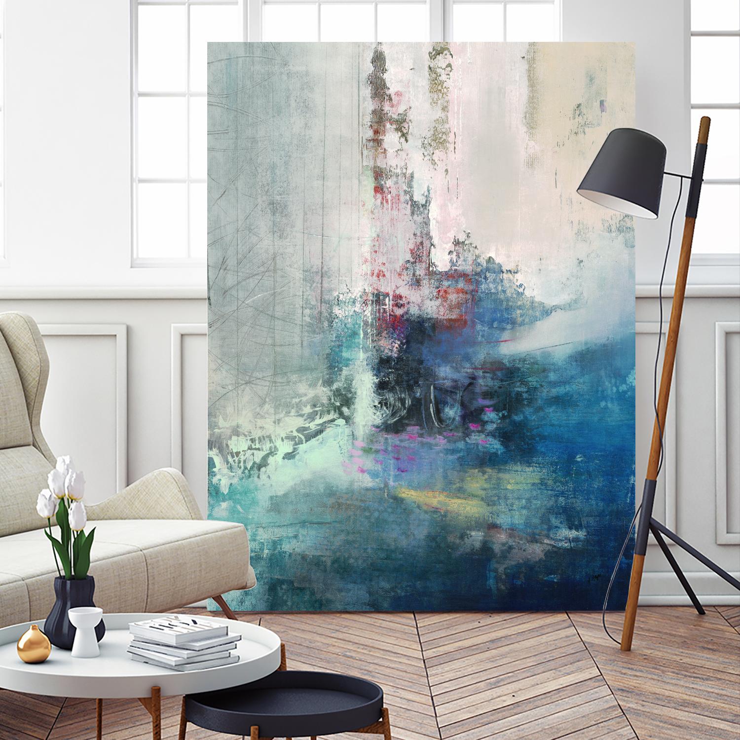 Longing I by Nancy Ngo on GIANT ART - blues abstract