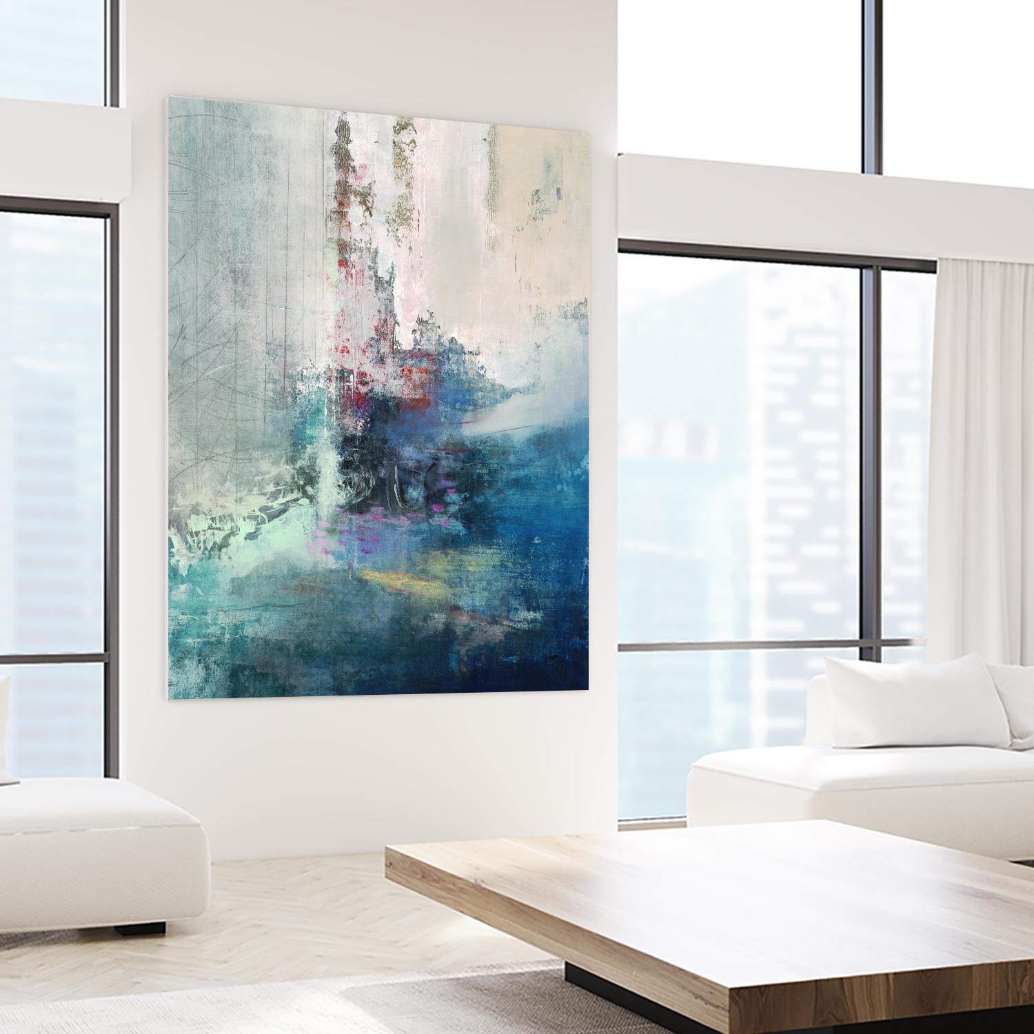 Longing I by Nancy Ngo on GIANT ART - blues abstract