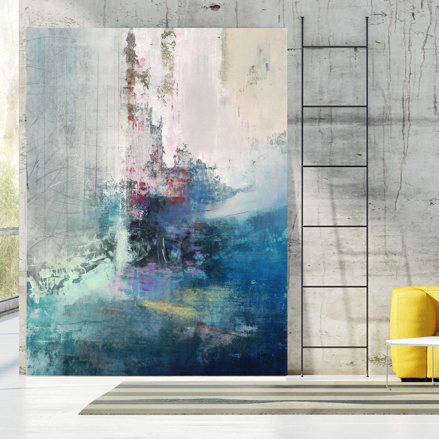 Longing I by Nancy Ngo on GIANT ART - blues abstract