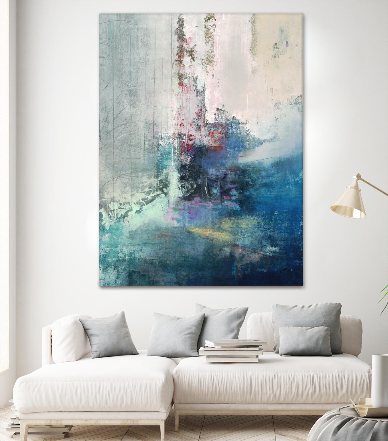 Longing I by Nancy Ngo on GIANT ART - blues abstract