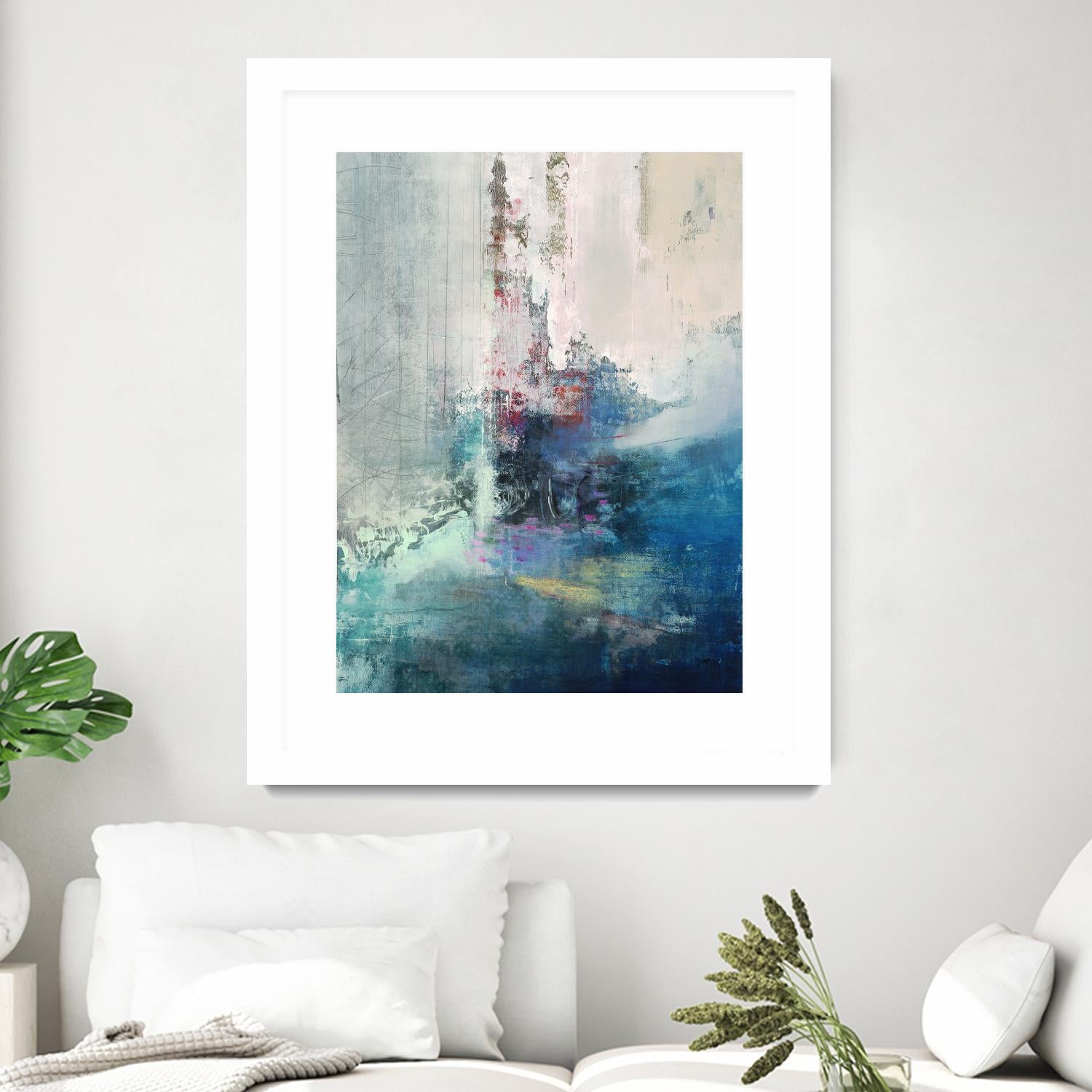 Longing I by Nancy Ngo on GIANT ART - blues abstract