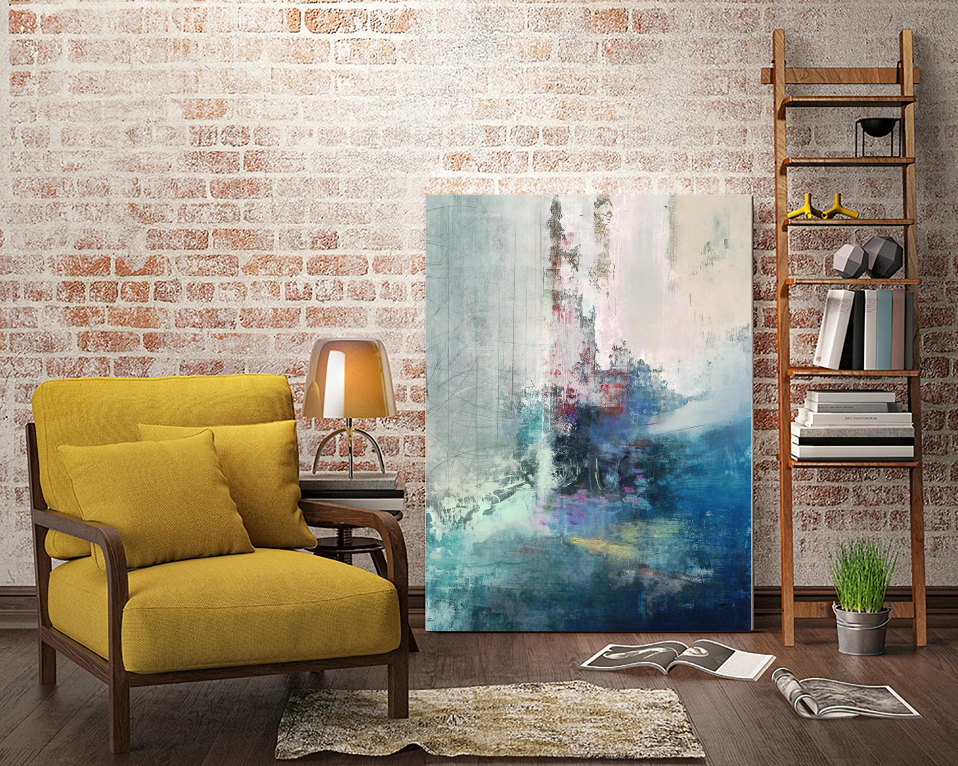 Longing I by Nancy Ngo on GIANT ART - blues abstract