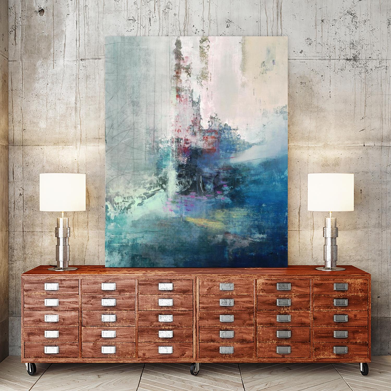 Longing I by Nancy Ngo on GIANT ART - blues abstract