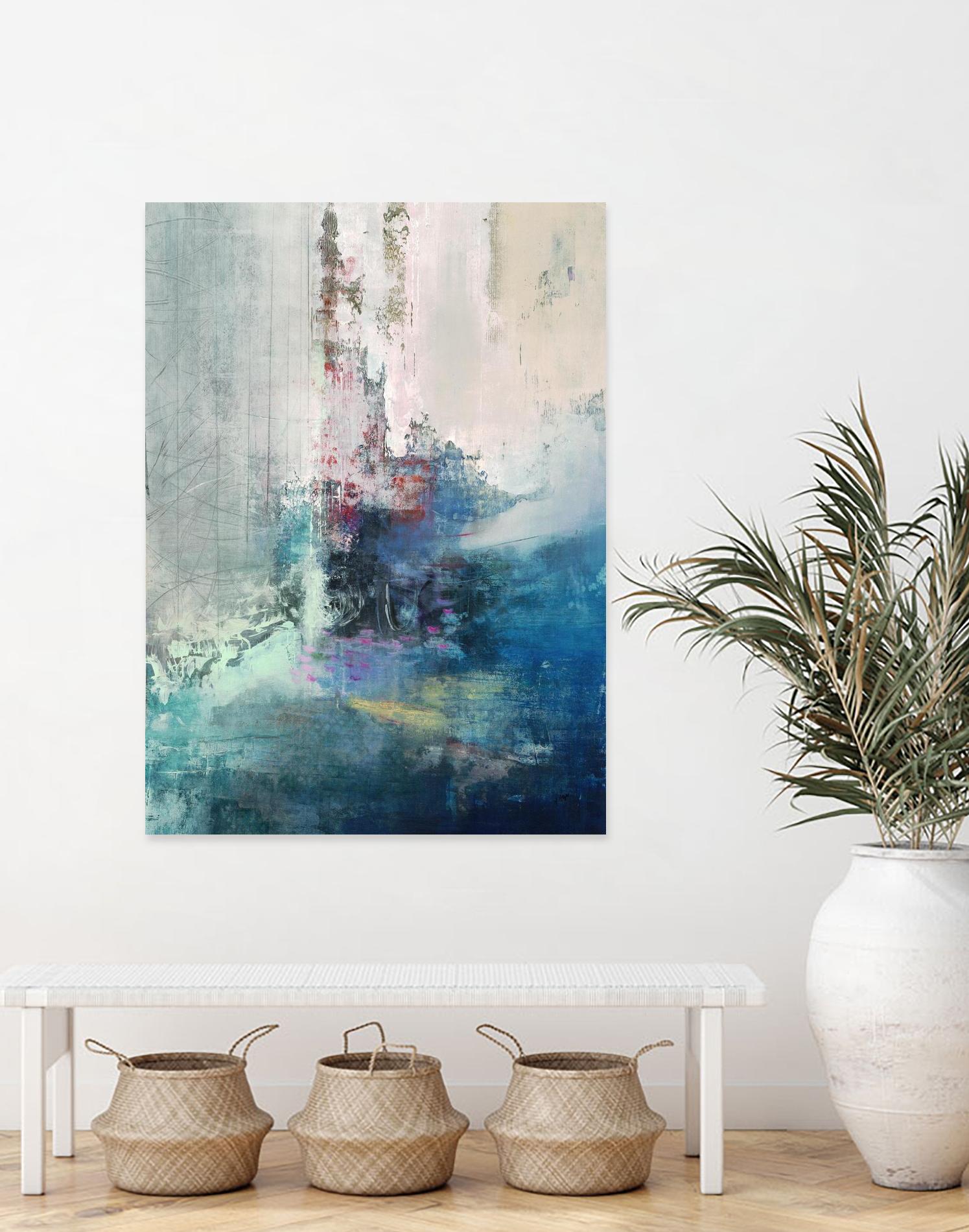 Longing I by Nancy Ngo on GIANT ART - blues abstract