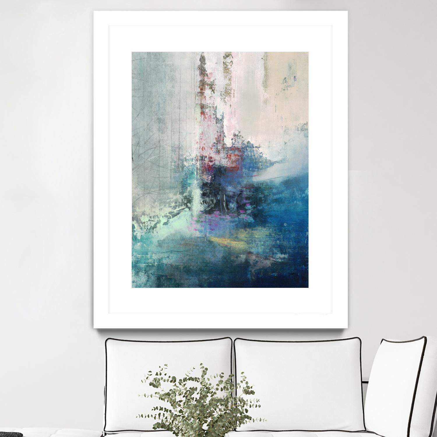 Longing I by Nancy Ngo on GIANT ART - blues abstract