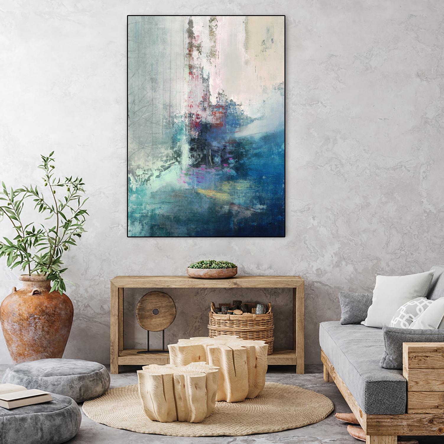 Longing I by Nancy Ngo on GIANT ART - blues abstract