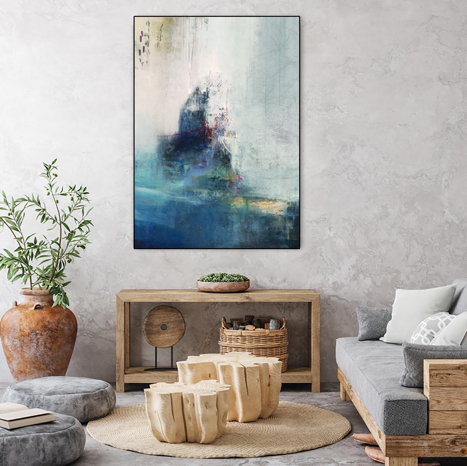 Longing II by Nancy Ngo on GIANT ART - blues abstract