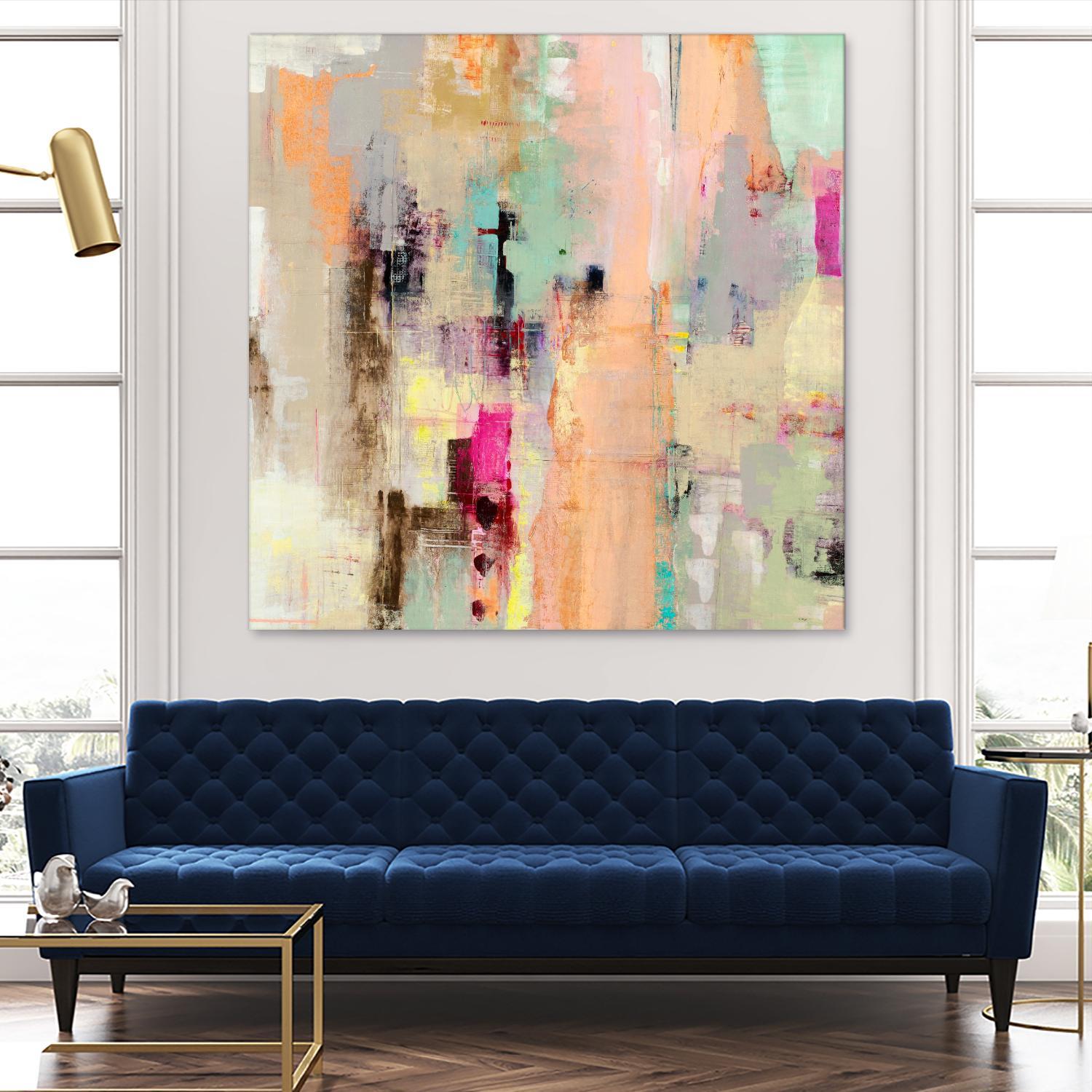 Clear The Air by Nancy Ngo on GIANT ART - blues abstract blues