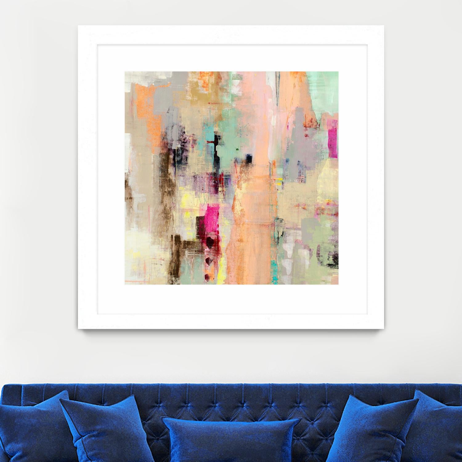 Clear The Air by Nancy Ngo on GIANT ART - blues abstract blues