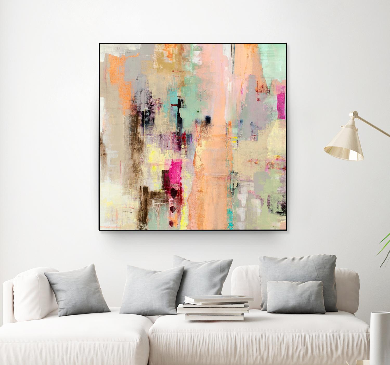 Clear The Air by Nancy Ngo on GIANT ART - blues abstract blues