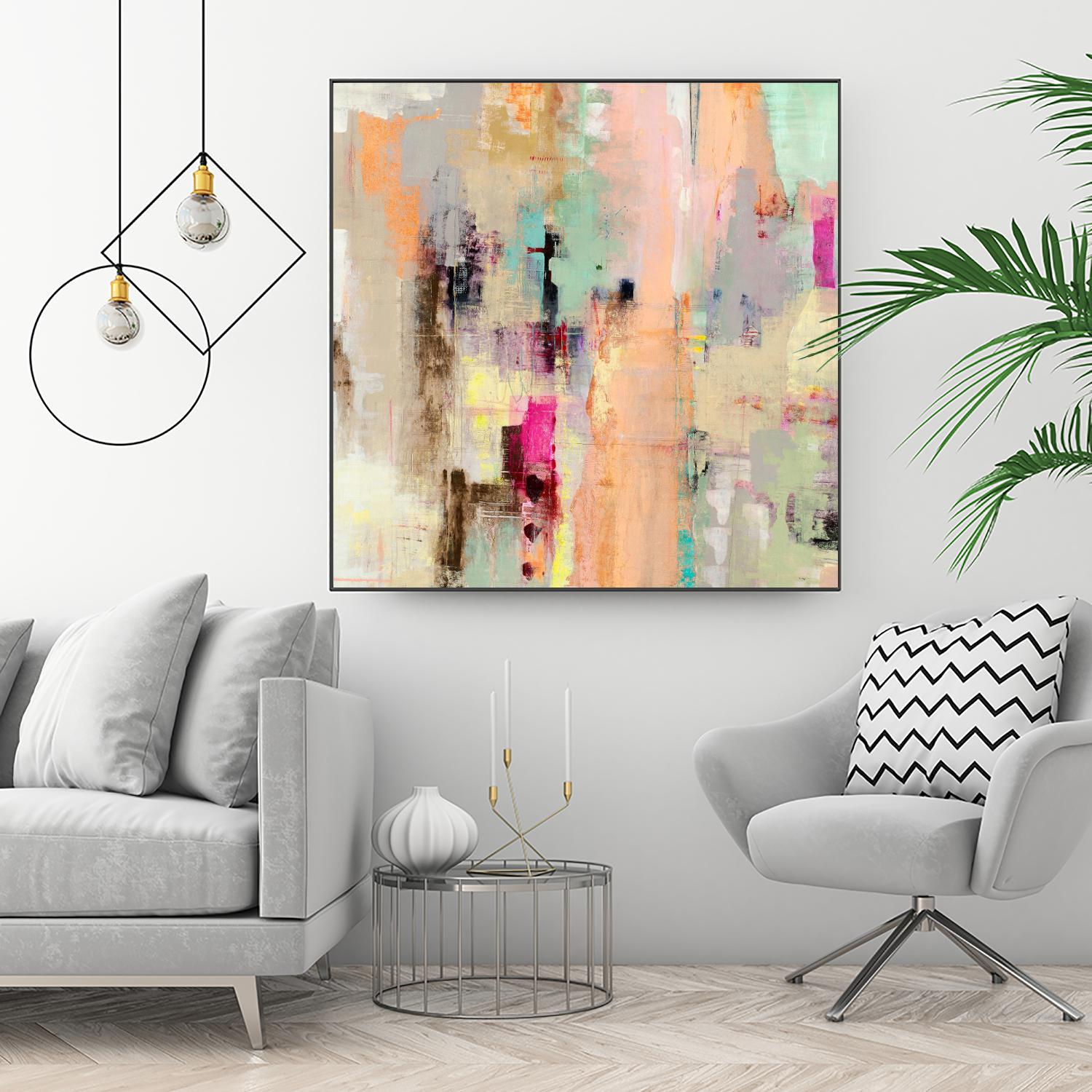 Clear The Air by Nancy Ngo on GIANT ART - blues abstract blues