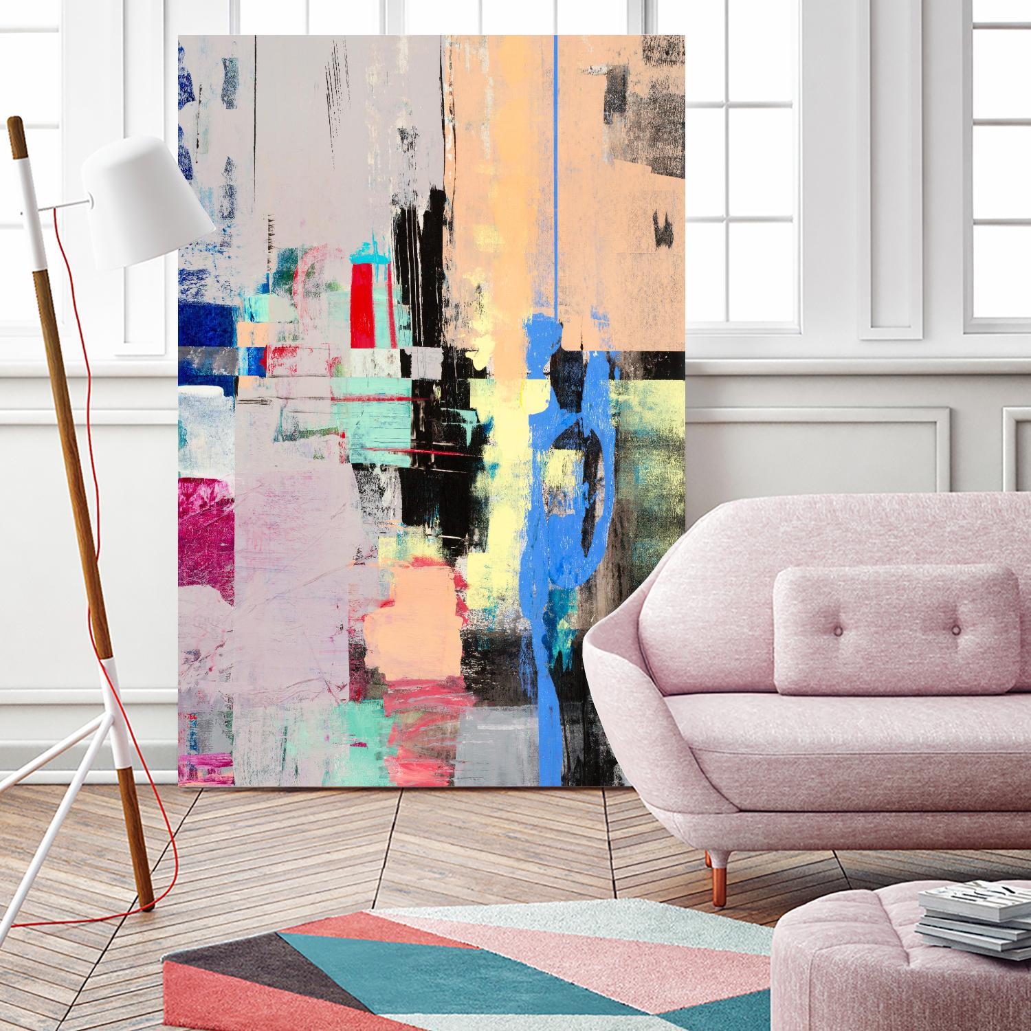 Current Form I by Nancy Ngo on GIANT ART - grays abstract blue