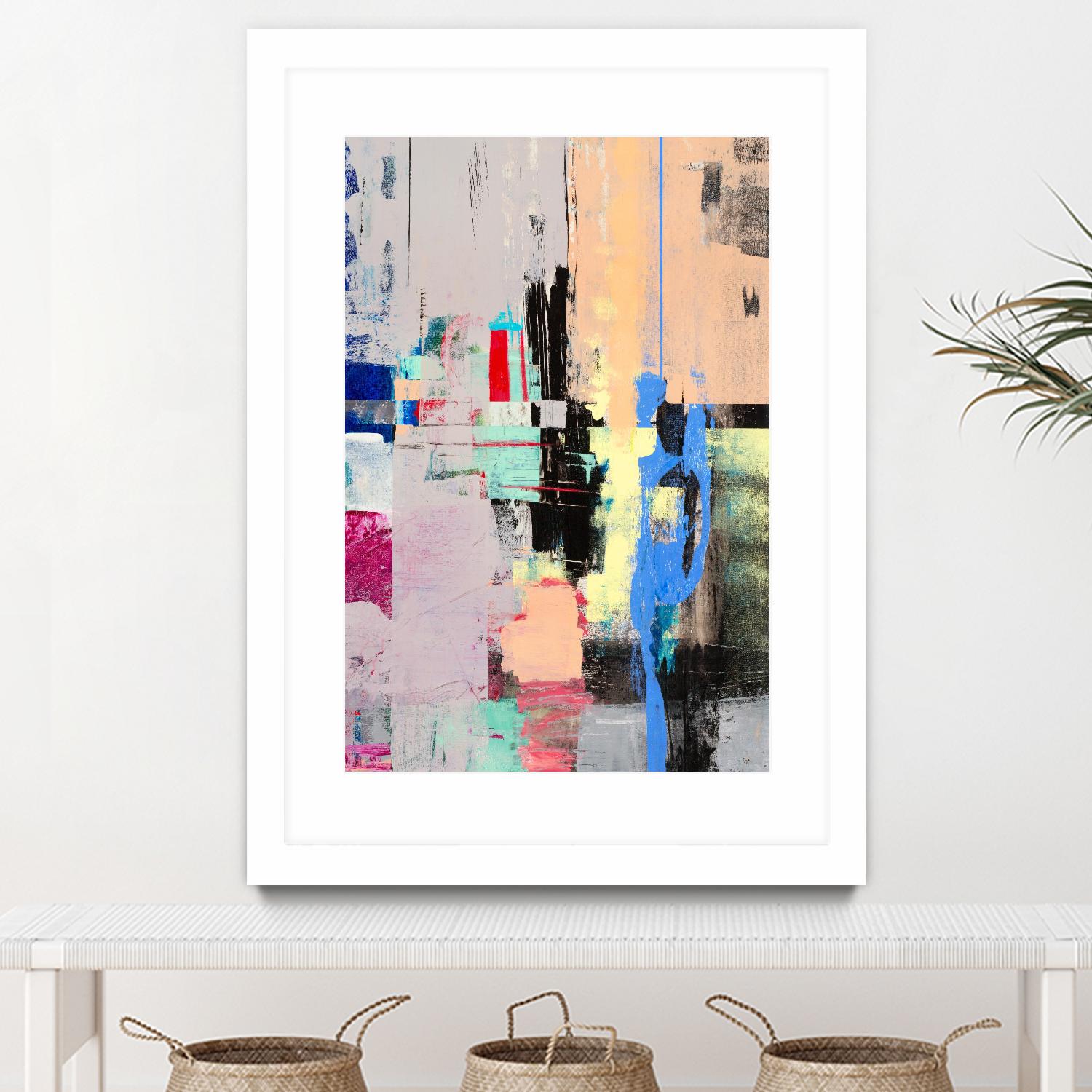 Current Form I by Nancy Ngo on GIANT ART - grays abstract blue