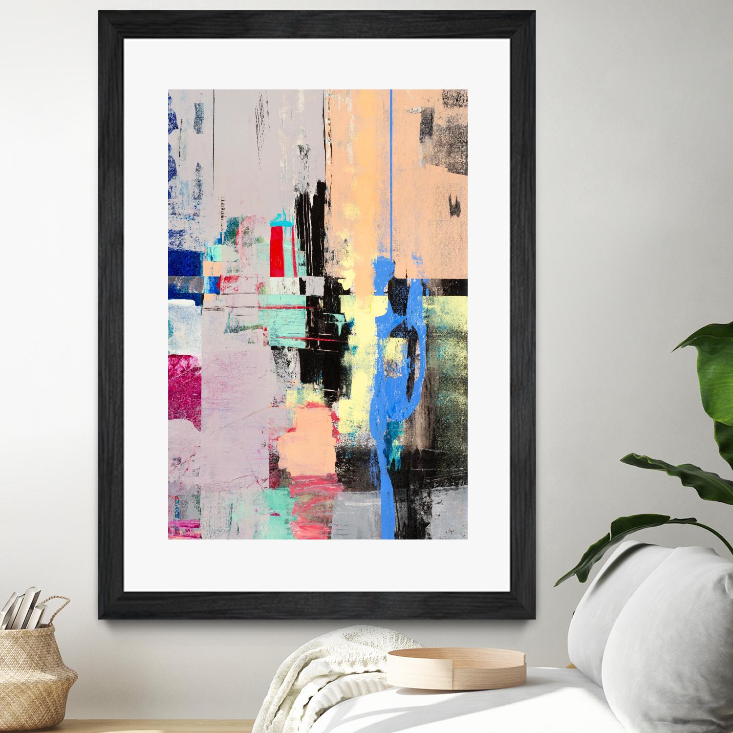 Current Form I by Nancy Ngo on GIANT ART - grays abstract blue