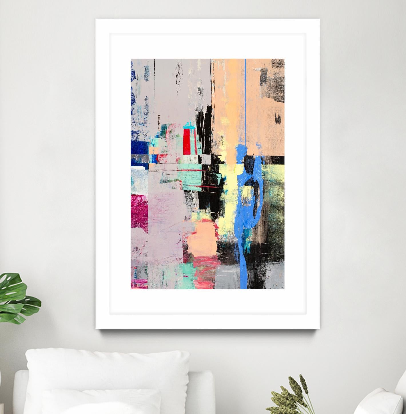 Current Form I by Nancy Ngo on GIANT ART - grays abstract blue