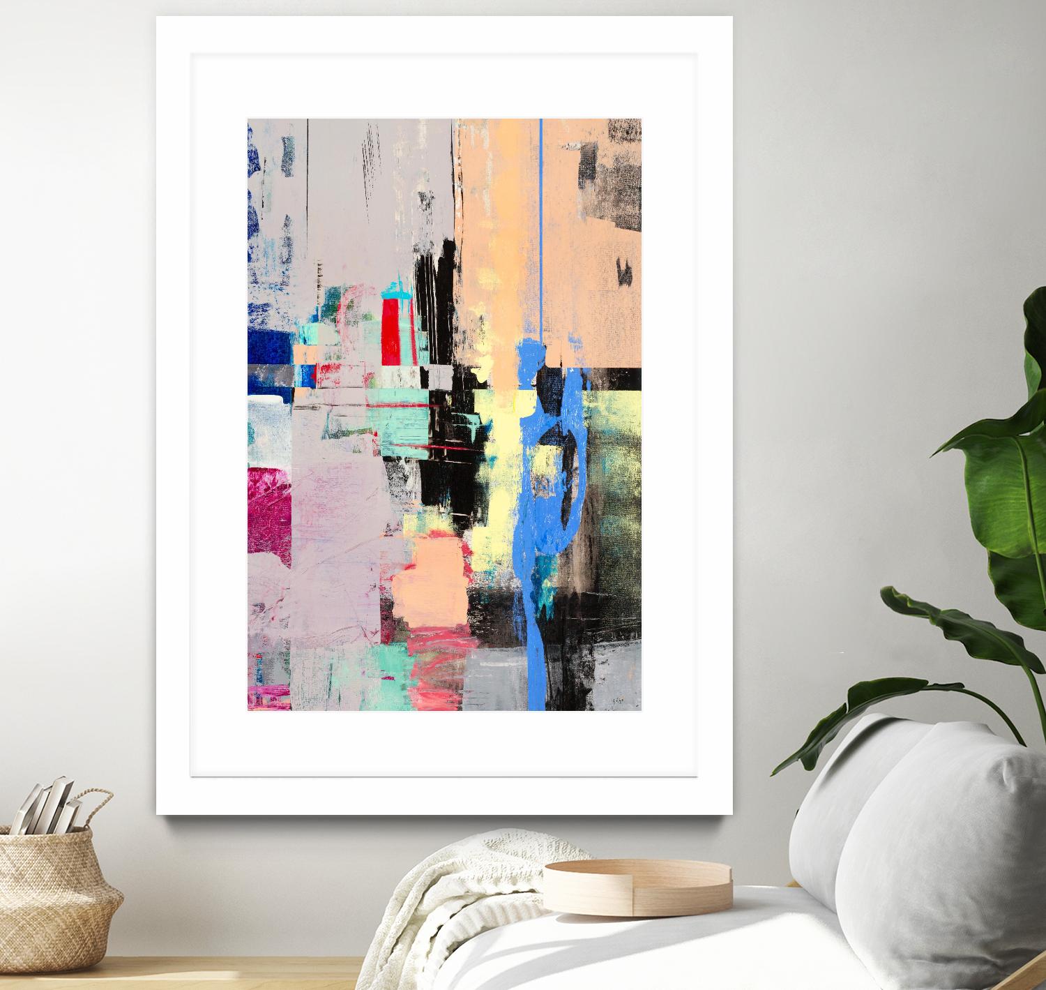 Current Form I by Nancy Ngo on GIANT ART - grays abstract blue