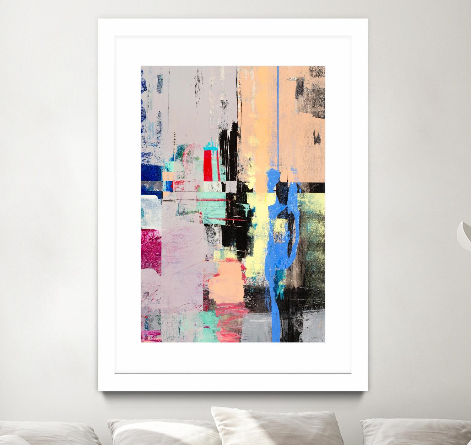 Current Form I by Nancy Ngo on GIANT ART - grays abstract blue