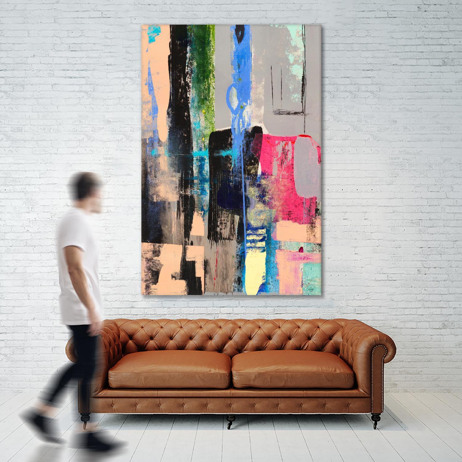 Current Form II by Nancy Ngo on GIANT ART - grays abstract blue