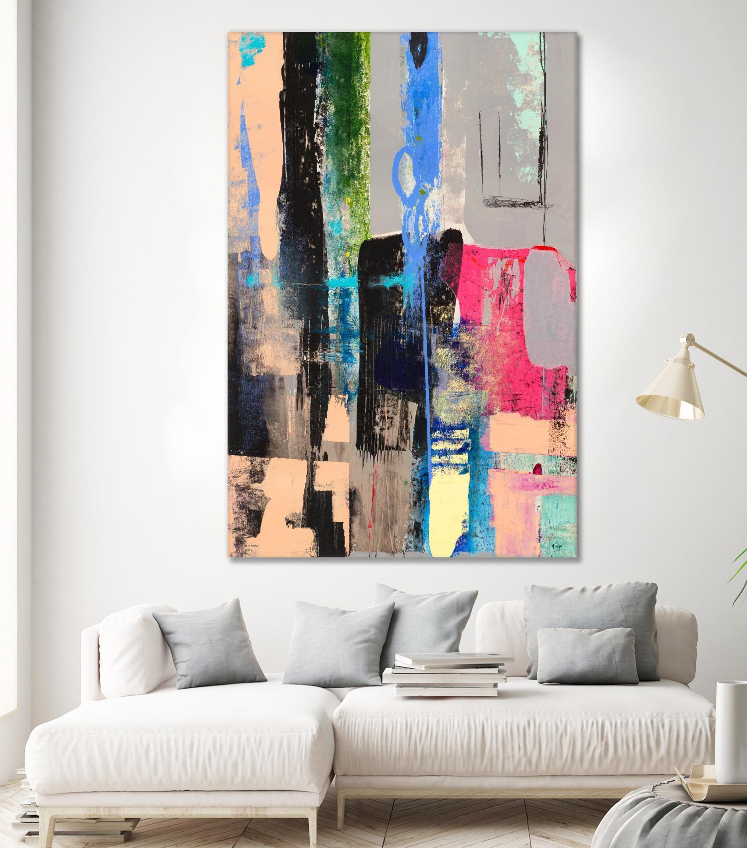 Current Form II by Nancy Ngo on GIANT ART - grays abstract blue