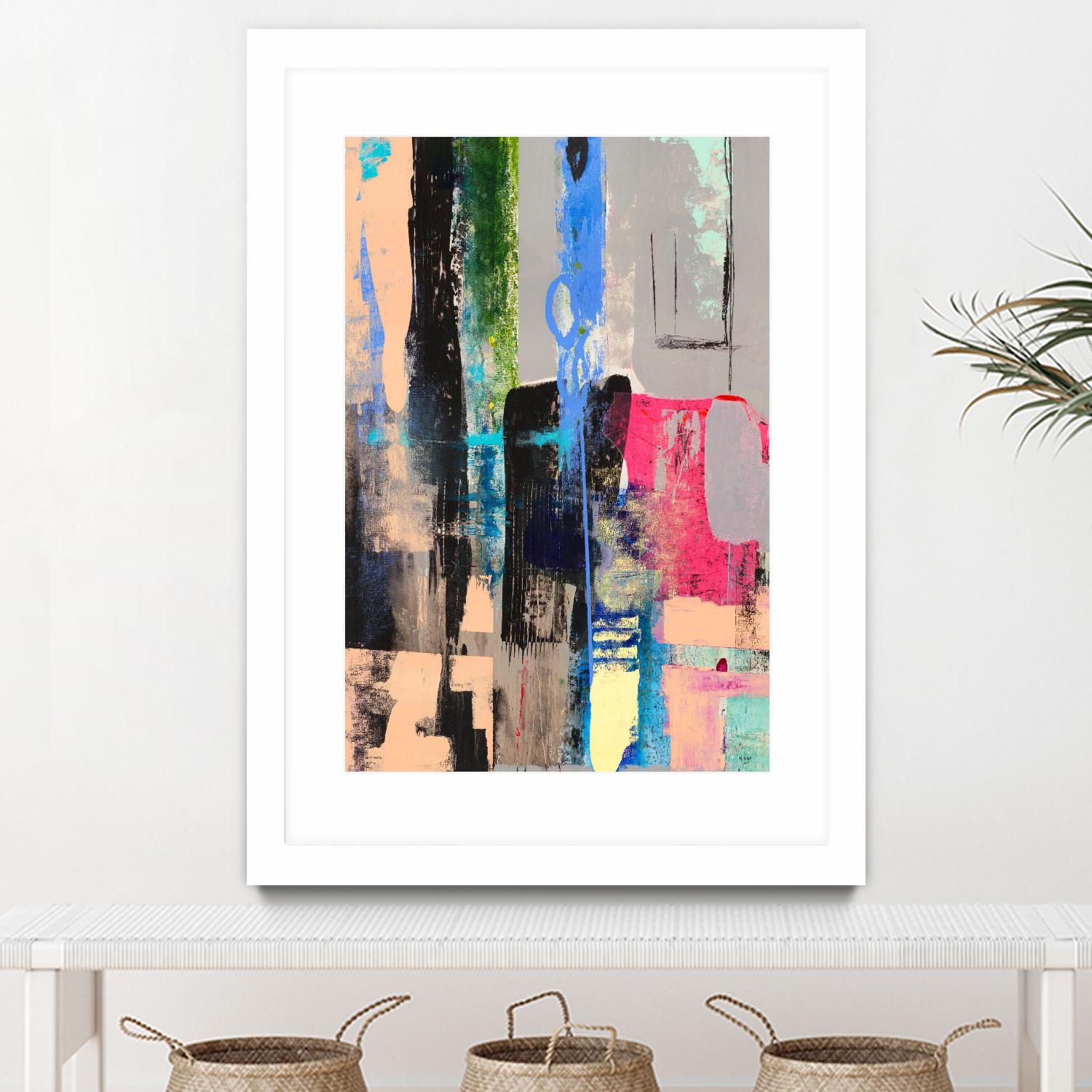 Current Form II by Nancy Ngo on GIANT ART - grays abstract blue