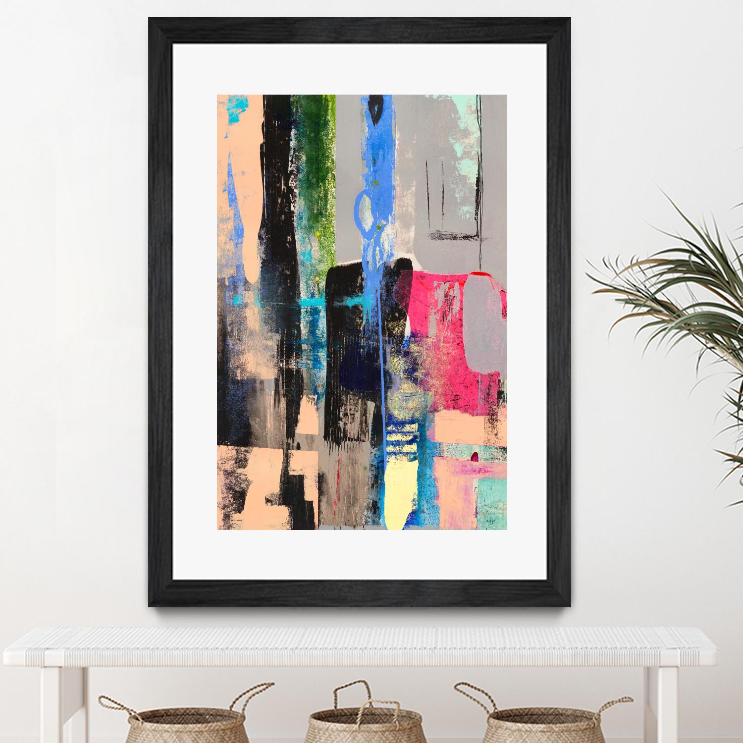 Current Form II by Nancy Ngo on GIANT ART - grays abstract blue