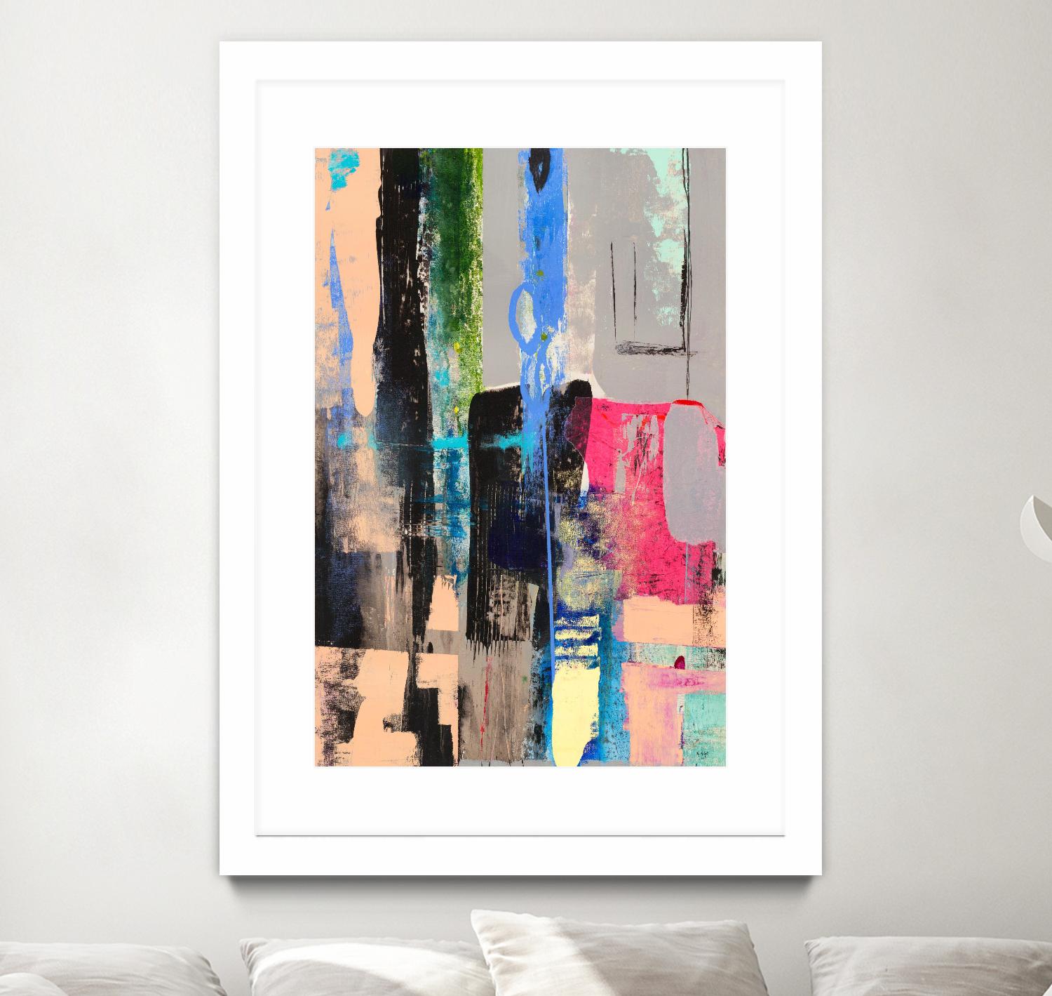 Current Form II by Nancy Ngo on GIANT ART - grays abstract blue