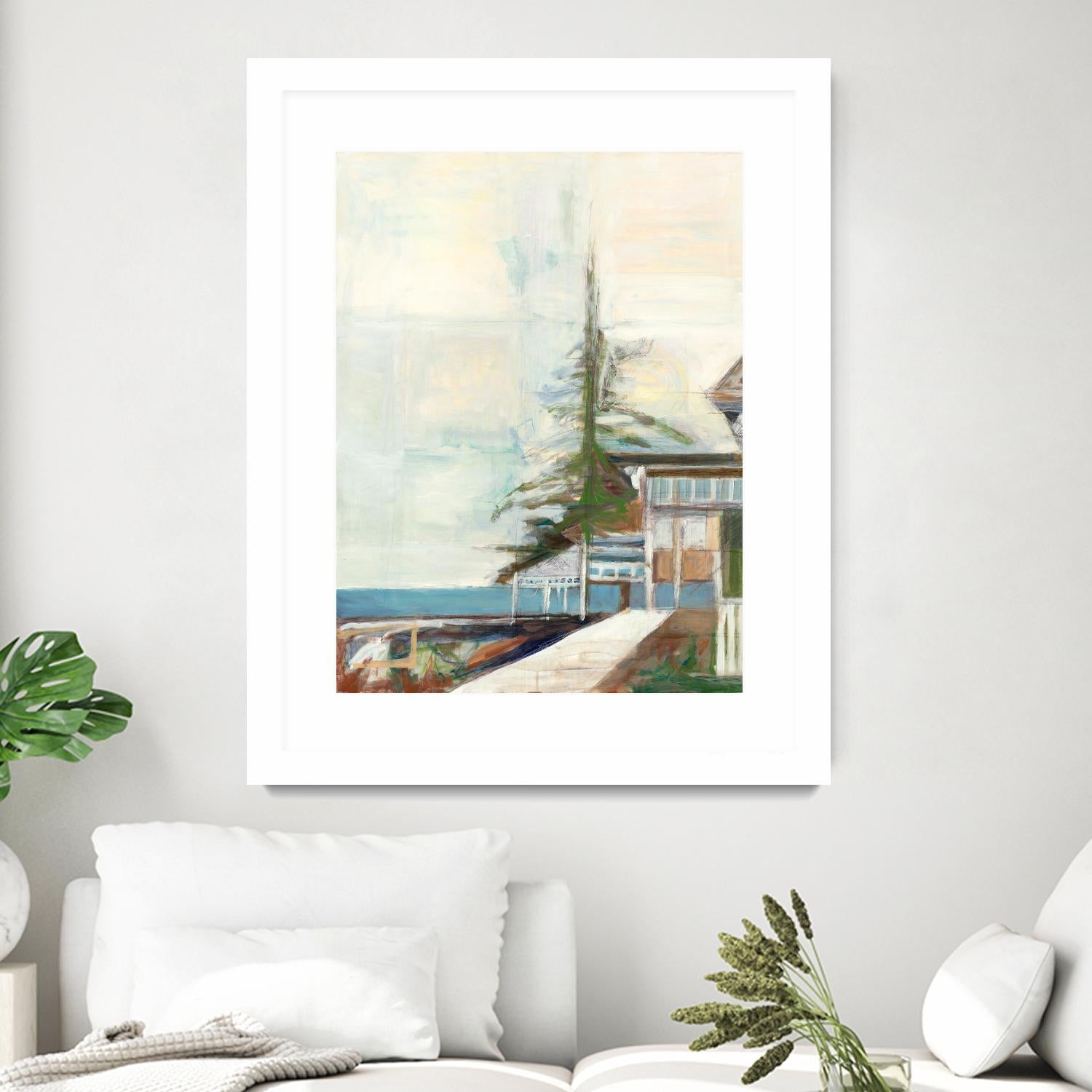 Port Townsend V1 by Stacey Pollard on GIANT ART - whites & creams scenic cream