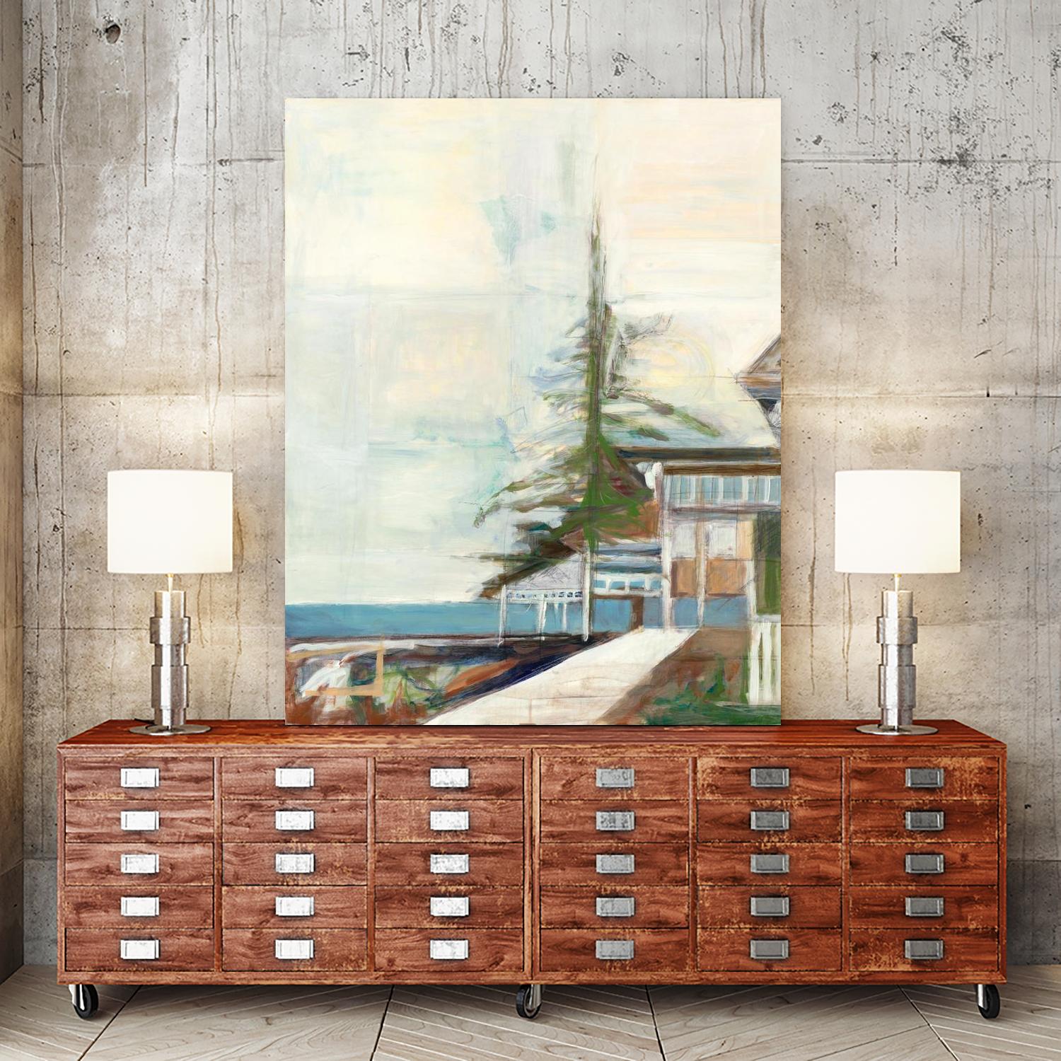 Port Townsend V1 by Stacey Pollard on GIANT ART - whites & creams scenic cream