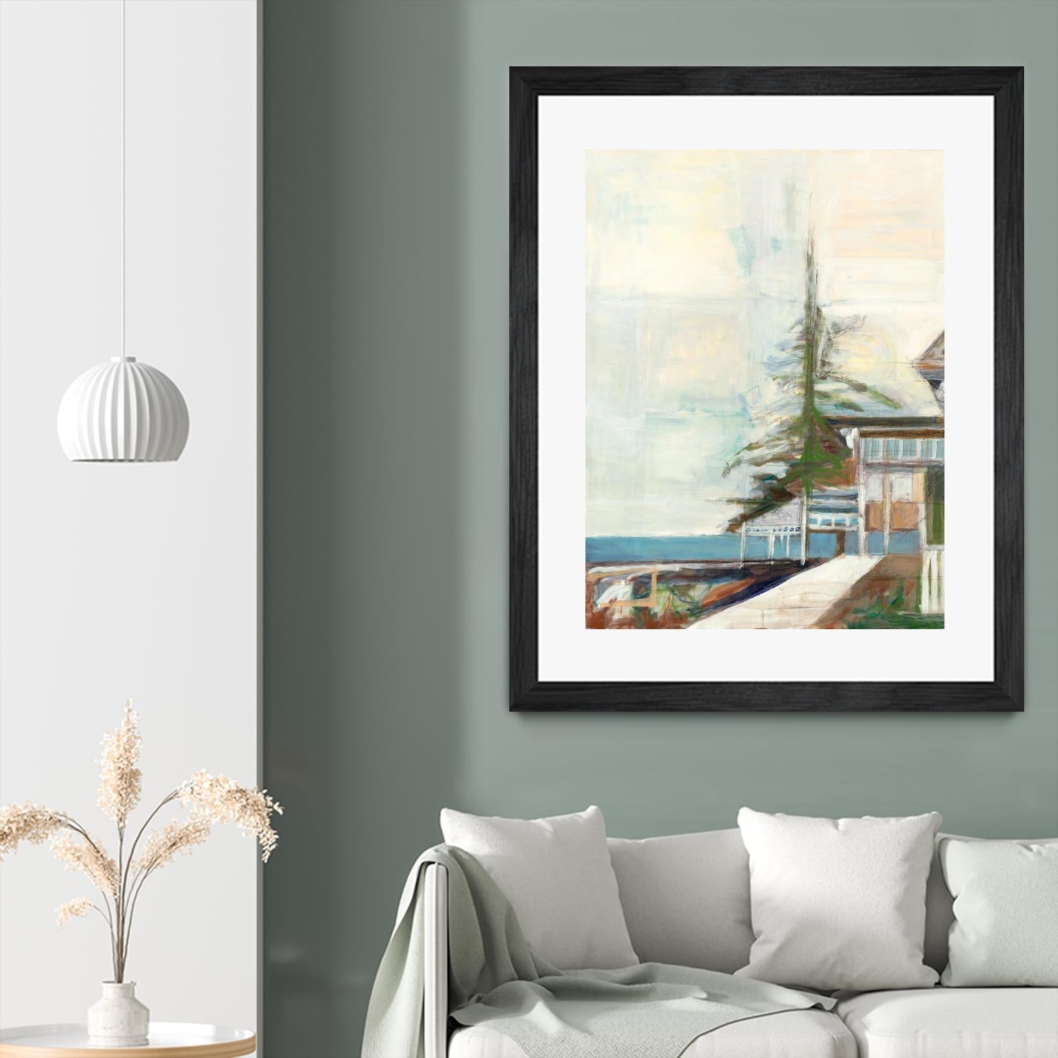 Port Townsend V1 by Stacey Pollard on GIANT ART - whites & creams scenic cream