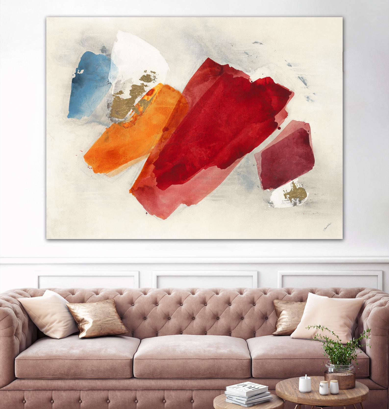 Equilibrium V4 by Leah Rei on GIANT ART - yellows abstract