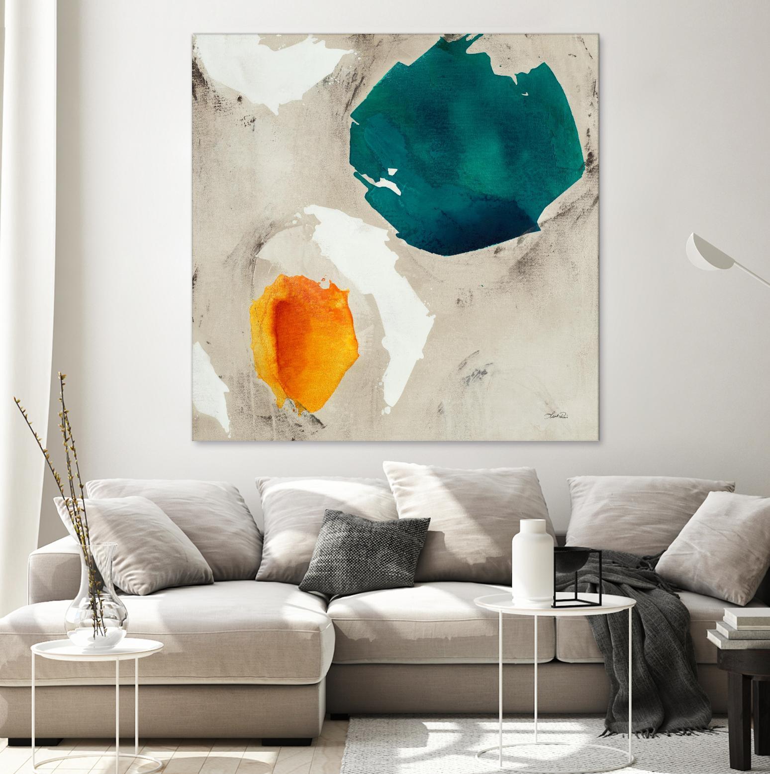 Connected II by Leah Rei on GIANT ART - greens abstract green