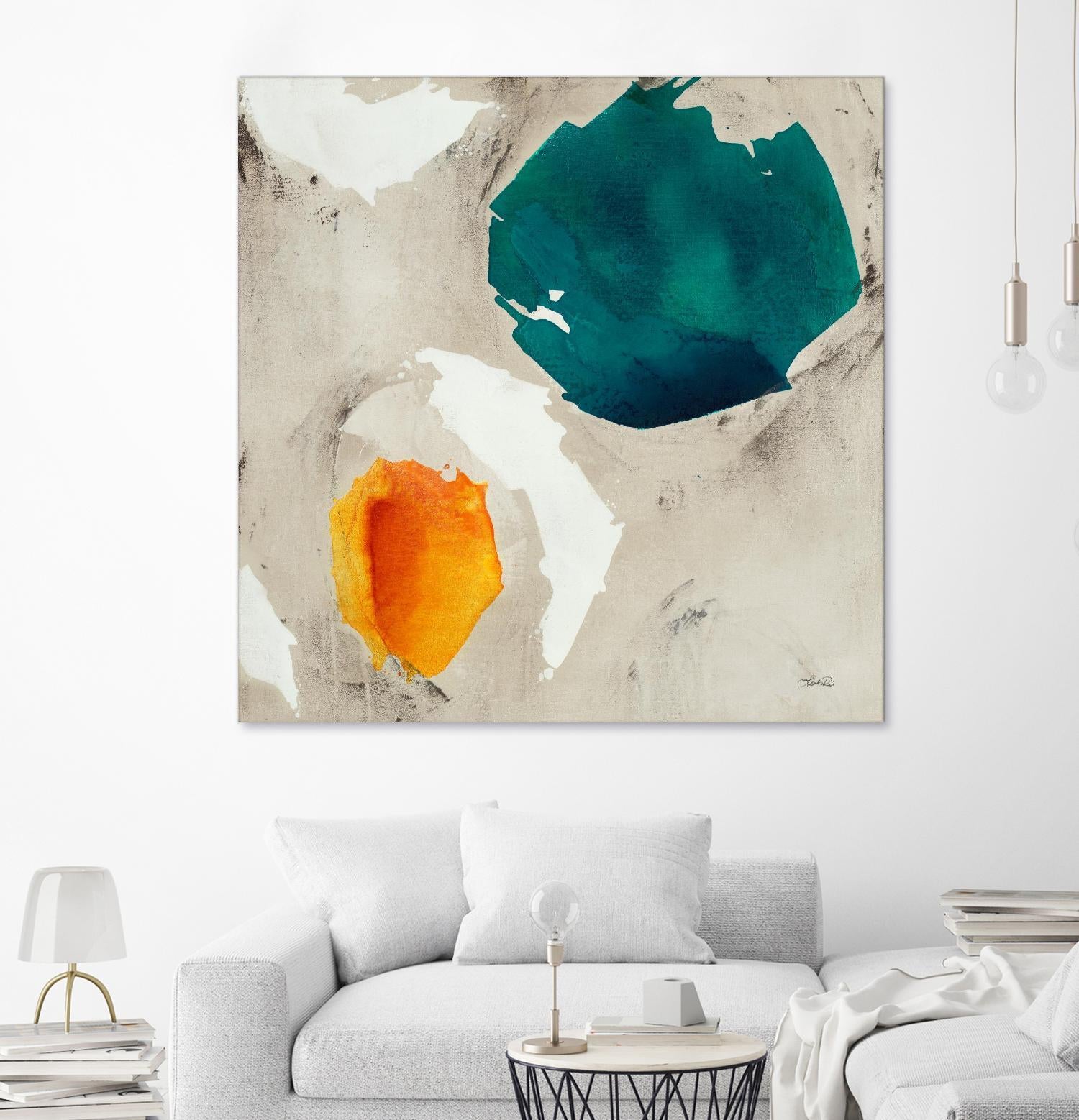 Connected II by Leah Rei on GIANT ART - greens abstract green