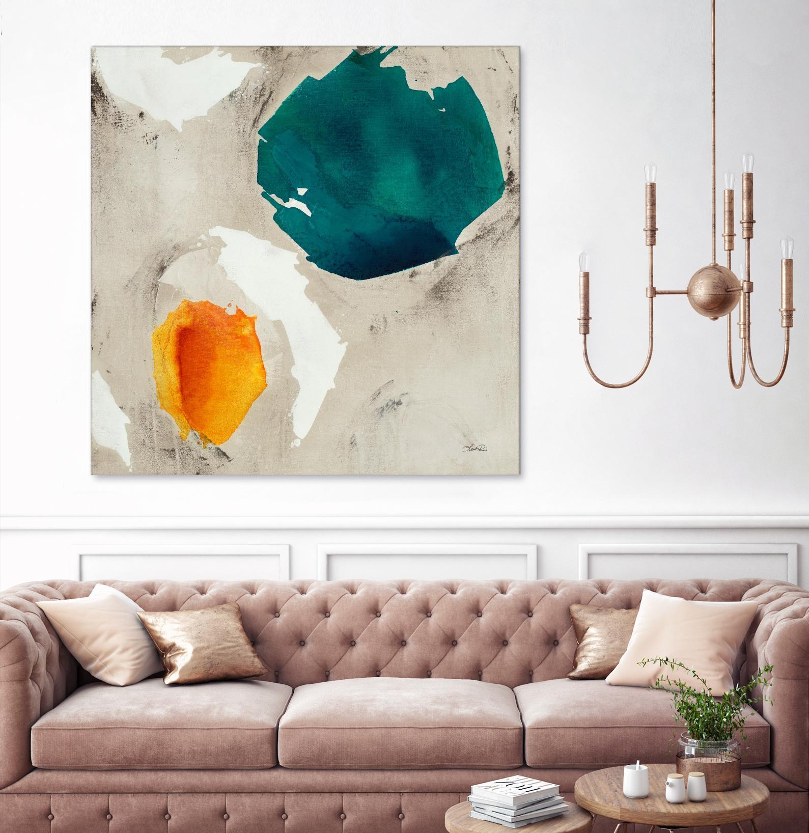 Connected II by Leah Rei on GIANT ART - greens abstract green