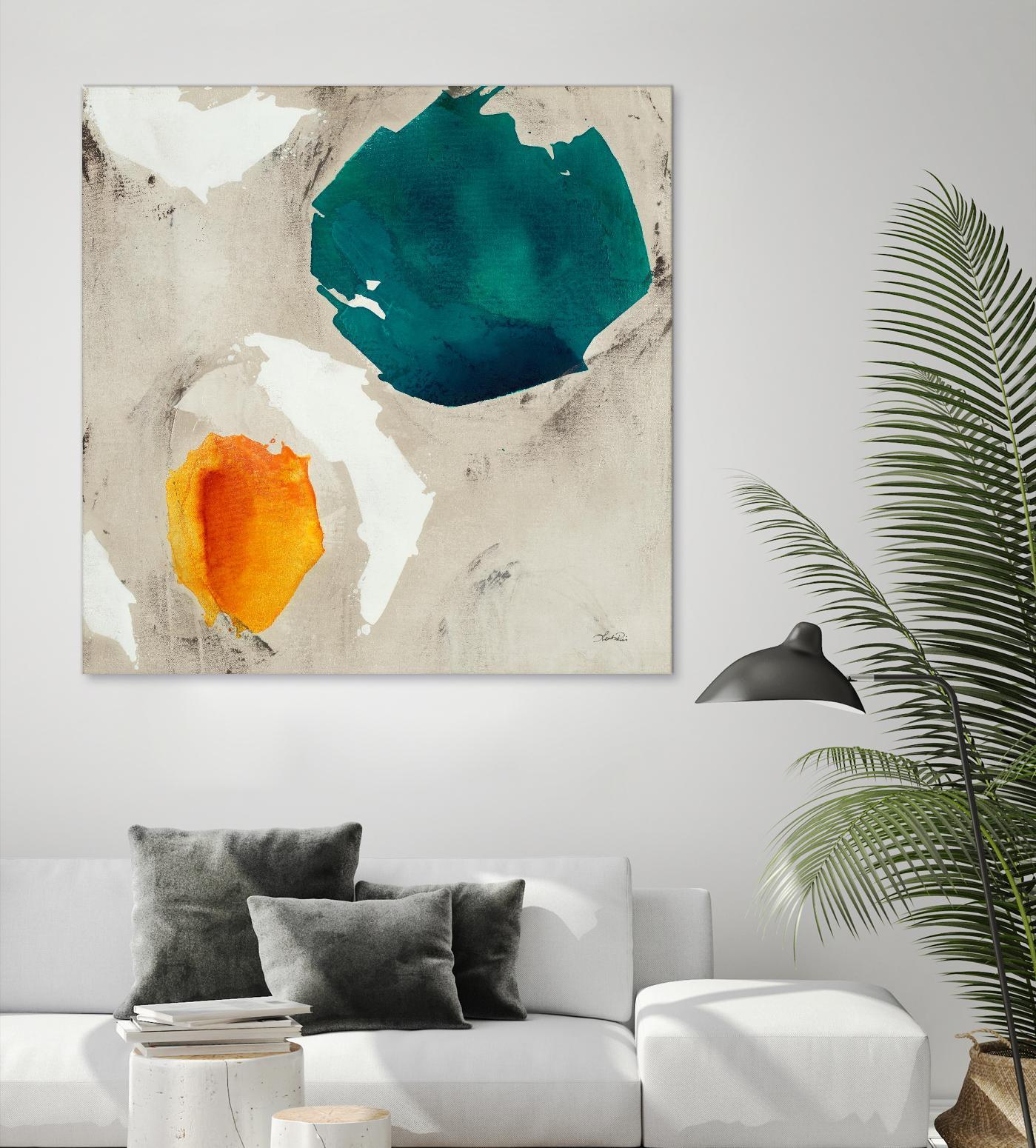 Connected II by Leah Rei on GIANT ART - greens abstract green