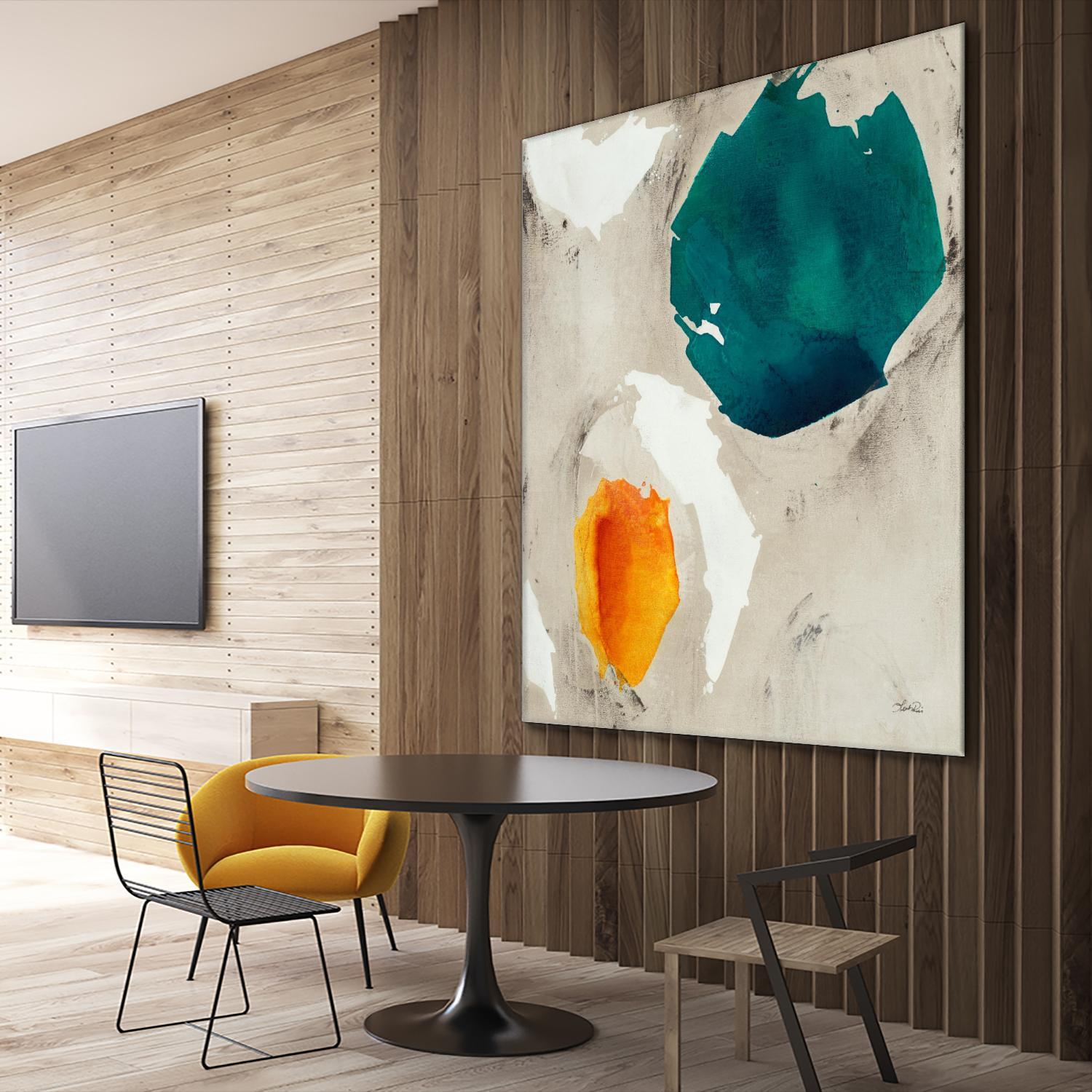 Connected II by Leah Rei on GIANT ART - greens abstract green