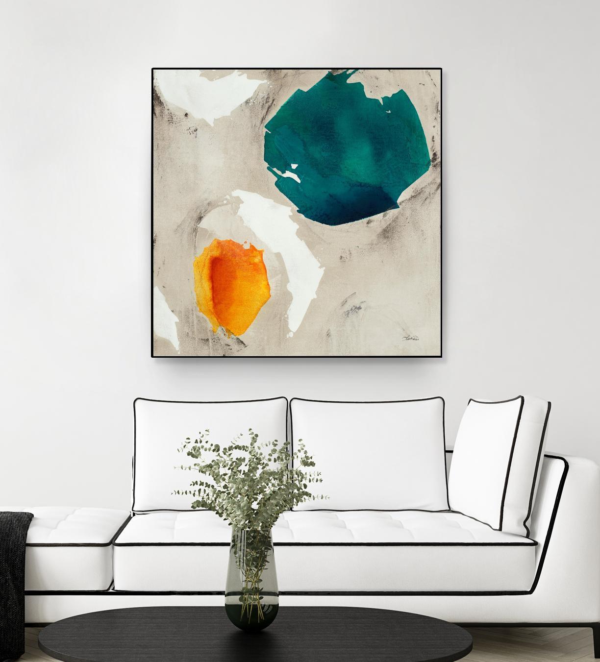 Connected II by Leah Rei on GIANT ART - greens abstract green