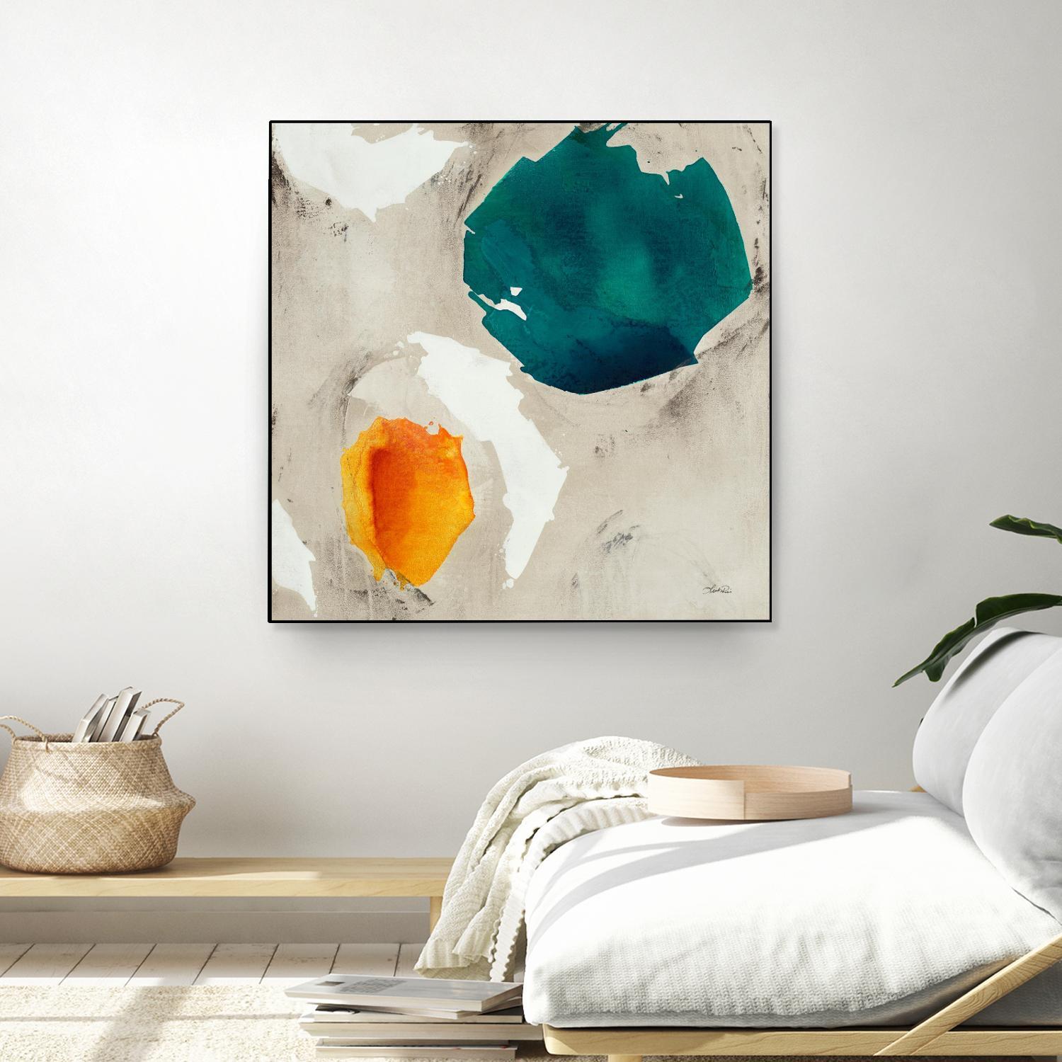 Connected II by Leah Rei on GIANT ART - greens abstract green