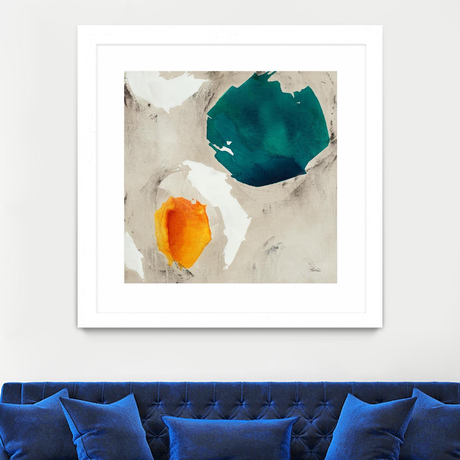 Connected II by Leah Rei on GIANT ART - greens abstract green