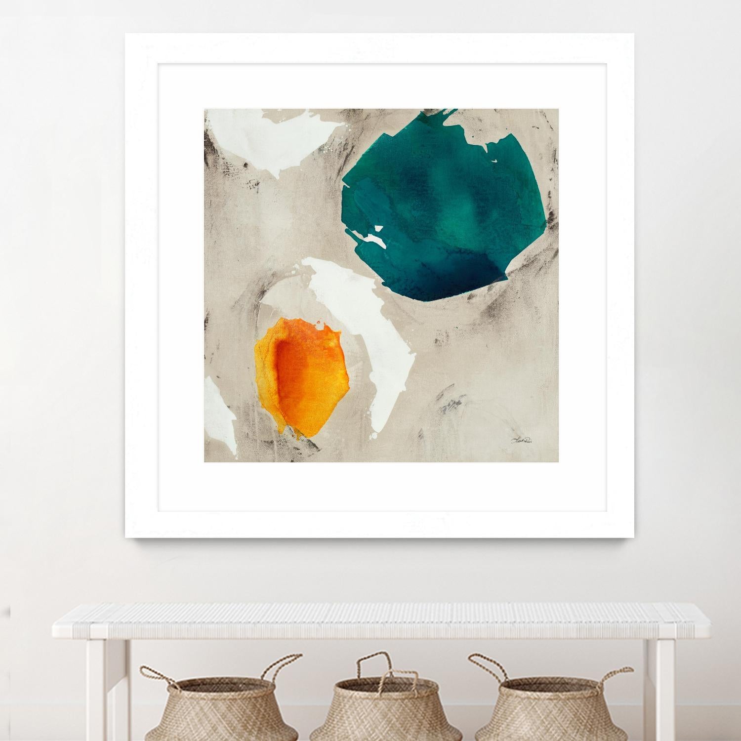 Connected II by Leah Rei on GIANT ART - greens abstract green