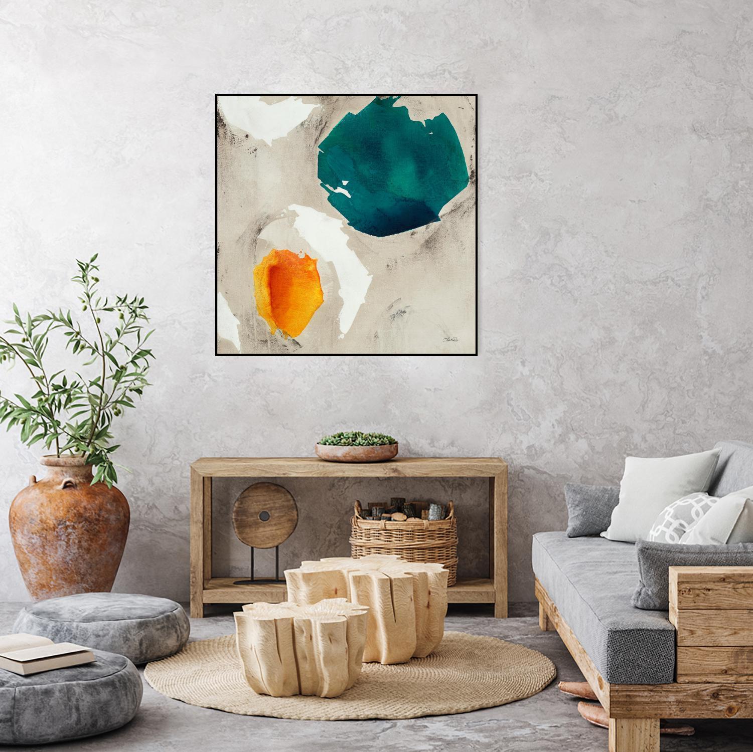 Connected II by Leah Rei on GIANT ART - greens abstract green