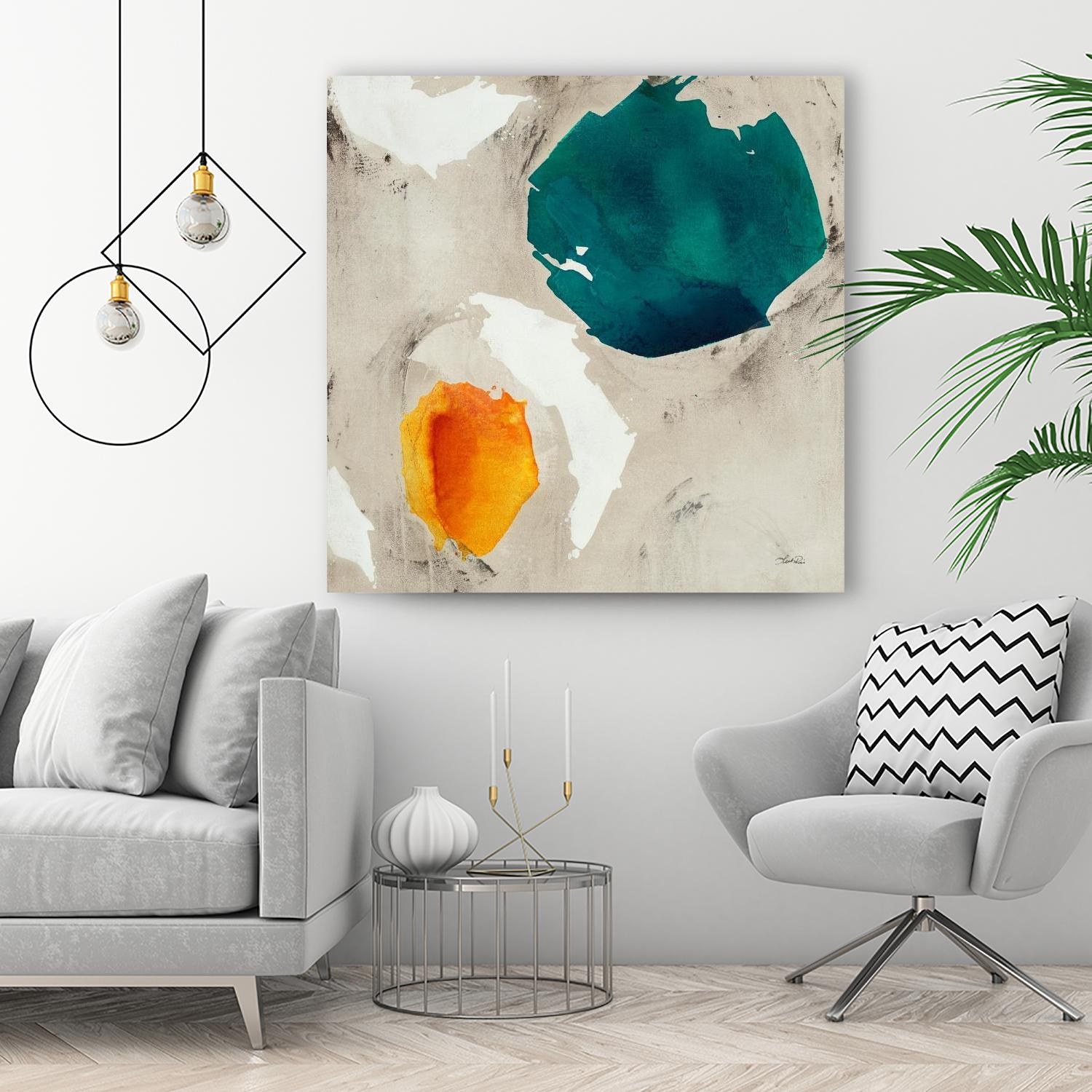 Connected II by Leah Rei on GIANT ART - greens abstract green