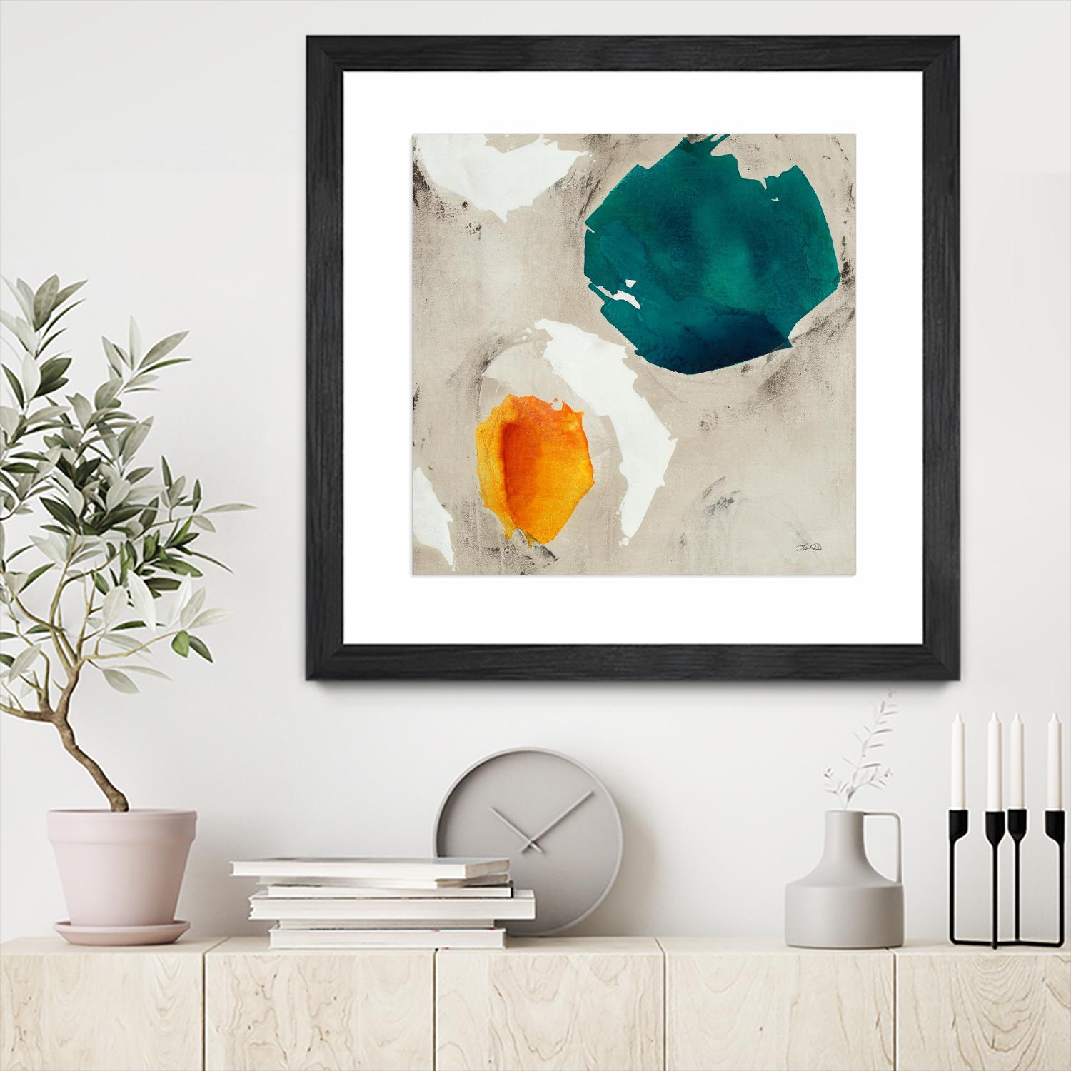 Connected II by Leah Rei on GIANT ART - greens abstract green